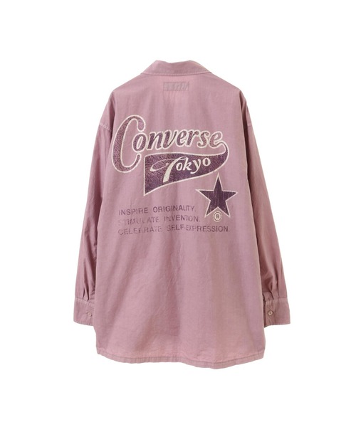 CONVERSE(コンバース)の「【限定展開】PIGMENT DYE BACK PRINT SHIRT(シャツ/ブラウス・レディース・ブラック/ホワイト/ピンク・SMALL/MEDIUM)」の21枚目の写真