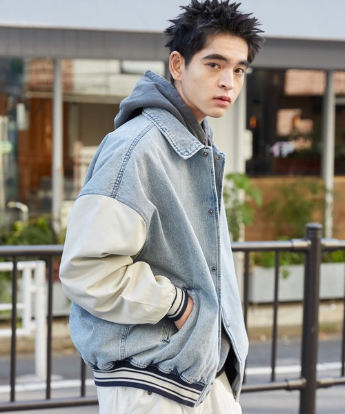 WEGO/【25年春夏新作】デニムスタジャン（デニムジャケット）｜WEGO（ウィゴー）