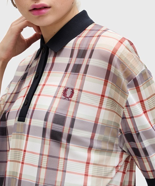 フレッドペリー  ポロシャツ レディース メッシュ チェック 半袖 FRED PERRY Check Print Mesh Polo Shirt【国内正規品】G9172 楽天市場】【1000円OFFクーポン配布中 8月買い物マラソン