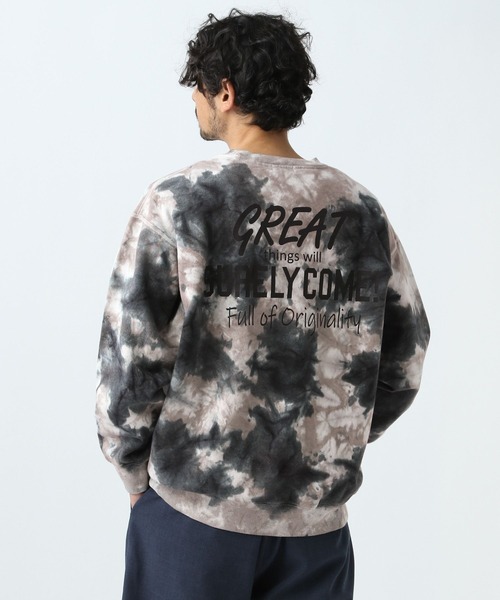 BAYFLOW（ベイフロー）の「タイダイスウェットプルオーバー（スウェット・メンズ・ブラック/ベージュ/ブルー・MEDIUM/LARGE）」の6枚目の写真