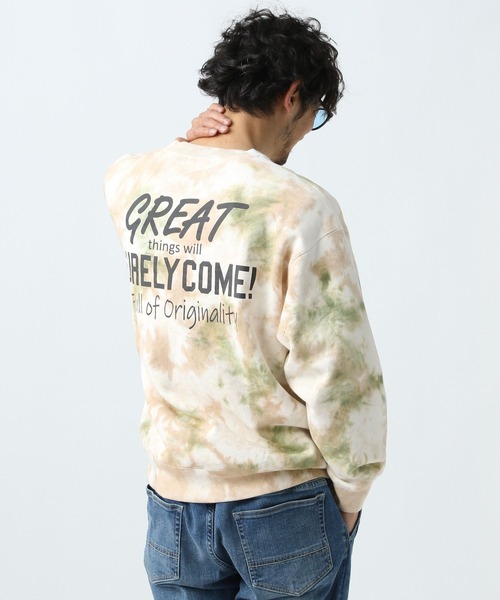 BAYFLOW（ベイフロー）の「タイダイスウェットプルオーバー（スウェット・メンズ・ブラック/ベージュ/ブルー・MEDIUM/LARGE）」の12枚目の写真