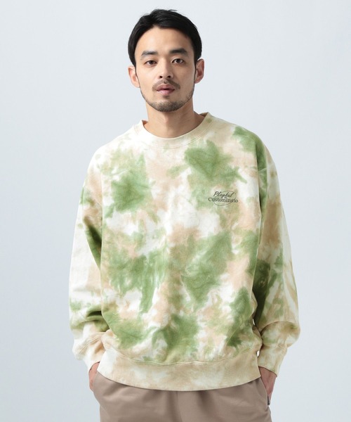 BAYFLOW（ベイフロー）の「タイダイスウェットプルオーバー（スウェット・メンズ・ブラック/ベージュ/ブルー・MEDIUM/LARGE）」の15枚目の写真