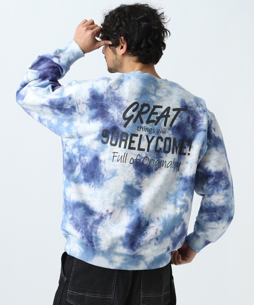 BAYFLOW（ベイフロー）の「タイダイスウェットプルオーバー（スウェット・メンズ・ブラック/ベージュ/ブルー・MEDIUM/LARGE）」の18枚目の写真