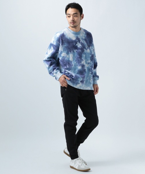 BAYFLOW（ベイフロー）の「タイダイスウェットプルオーバー（スウェット・メンズ・ブラック/ベージュ/ブルー・MEDIUM/LARGE）」の19枚目の写真