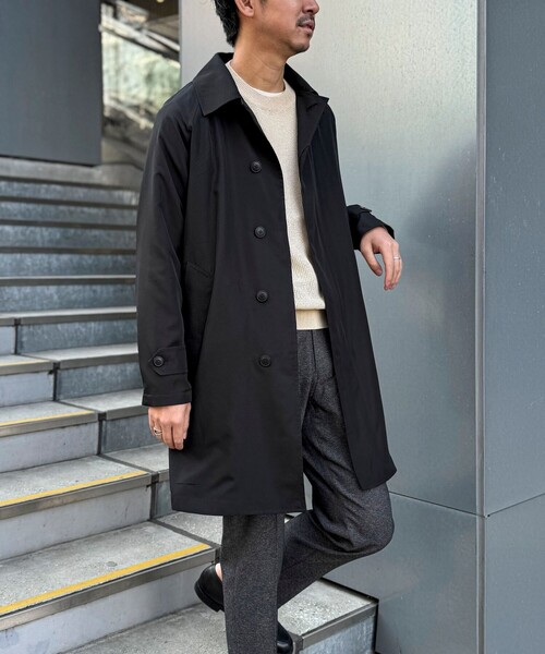 TAION（タイオン）の「【TAION/タイオン】《ビジカジ対応》別注ステンカラーコート 25SS（ステンカラーコート・メンズ・ブラック/ダークネイビー/ベージュ・XL/L/M/S）」の15枚目の写真