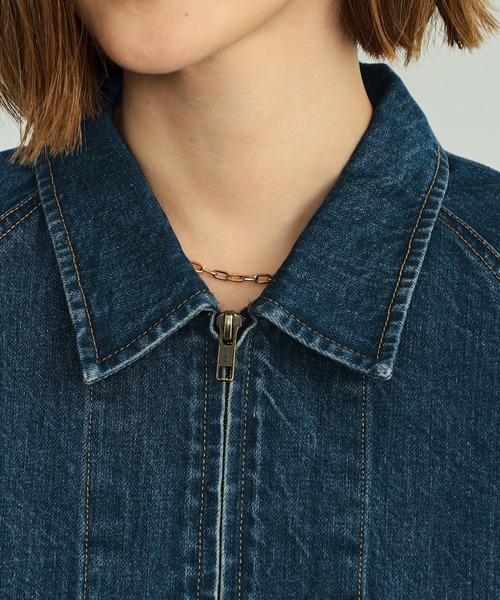 SOMETHING（サムシング）の「SOMETHING デニムブルゾン（その他アウター・レディース・ライトインディゴブルー/ブルー・FREE）」の19枚目の写真