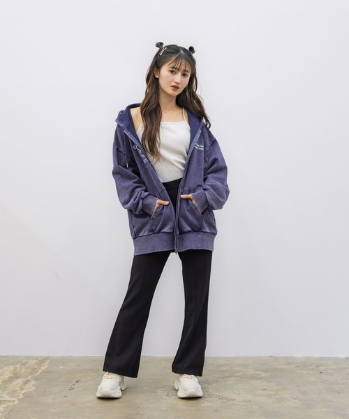 GLOBAL WORK(グローバルワーク)の「グラフィックZIPパーカー/AND YUA ANY/291949(パーカー・キッズ・ブラック/ネイビー・FREE)」の9枚目の写真