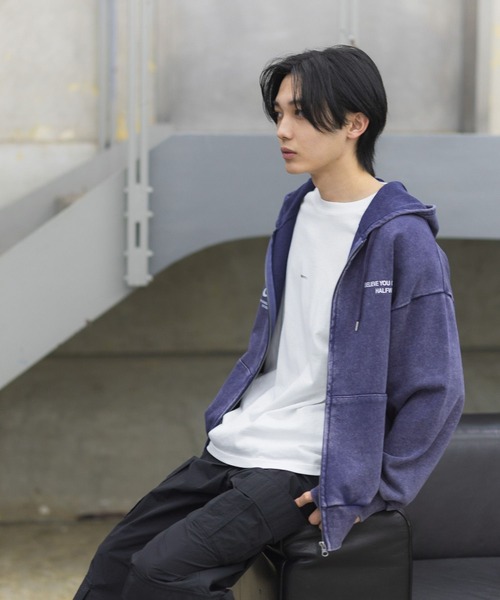 GLOBAL WORK(グローバルワーク)の「グラフィックZIPパーカー/AND YUA ANY/291949(パーカー・キッズ・ブラック/ネイビー・FREE)」の17枚目の写真