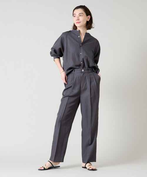 Liesse（リエス）の「ワイドストレートパンツ（その他パンツ・レディース・ライトベージュ/チャコールグレー・2/3）」の18枚目の写真