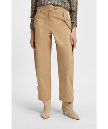 BOSS（ボス）の「バルーンレッグパンツ ペーパータッチ ストレッチコットンツイル（チノパンツ）」