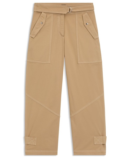 BOSS(ボス)の「バルーンレッグパンツ ペーパータッチ ストレッチコットンツイル(チノパンツ・レディース・ベージュ・32/34/36/38)」の6枚目の写真
