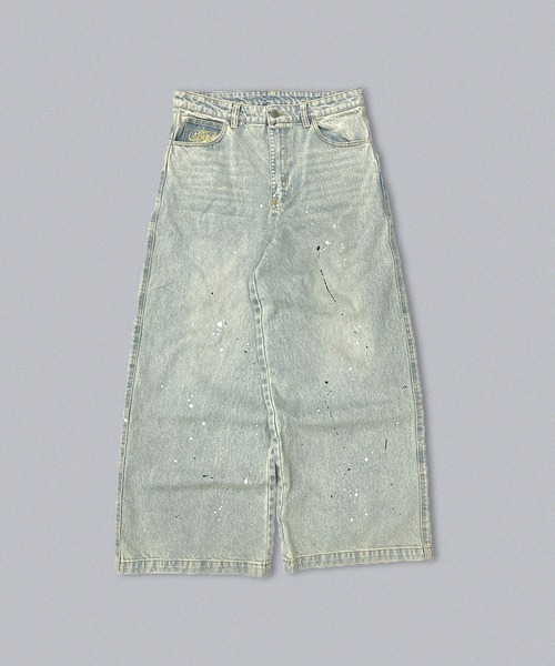 centimeter(センチメーター)の「Ruler paint baggy denim(デニムパンツ・メンズ・ライトインディゴブルー/インディゴブルー/ダークブラウン・MEDIUM/LARGE/X-LARGE)」の6枚目の写真