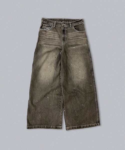 centimeter(センチメーター)の「Ruler paint baggy denim(デニムパンツ・メンズ・ライトインディゴブルー/インディゴブルー/ダークブラウン・MEDIUM/LARGE/X-LARGE)」の8枚目の写真