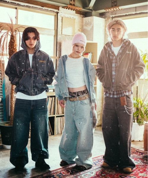 centimeter(センチメーター)の「Ruler paint baggy denim(デニムパンツ・メンズ・ライトインディゴブルー/インディゴブルー/ダークブラウン・MEDIUM/LARGE/X-LARGE)」の17枚目の写真