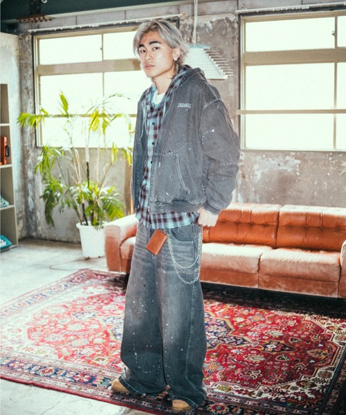 centimeter(センチメーター)の「Ruler paint baggy denim(デニムパンツ・メンズ・ライトインディゴブルー/インディゴブルー/ダークブラウン・MEDIUM/LARGE/X-LARGE)」の19枚目の写真