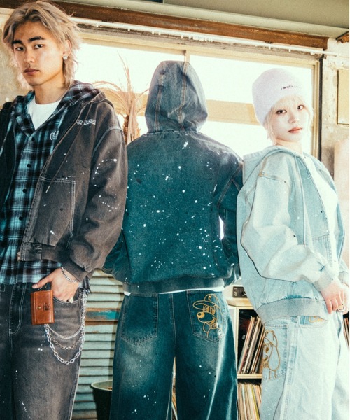 centimeter(センチメーター)の「Ruler paint baggy denim(デニムパンツ・メンズ・ライトインディゴブルー/インディゴブルー/ダークブラウン・MEDIUM/LARGE/X-LARGE)」の21枚目の写真