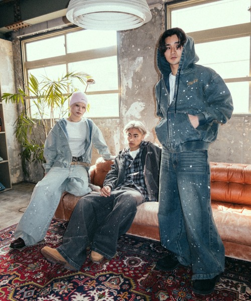 centimeter(センチメーター)の「Ruler paint baggy denim(デニムパンツ・メンズ・ライトインディゴブルー/インディゴブルー/ダークブラウン・MEDIUM/LARGE/X-LARGE)」の22枚目の写真
