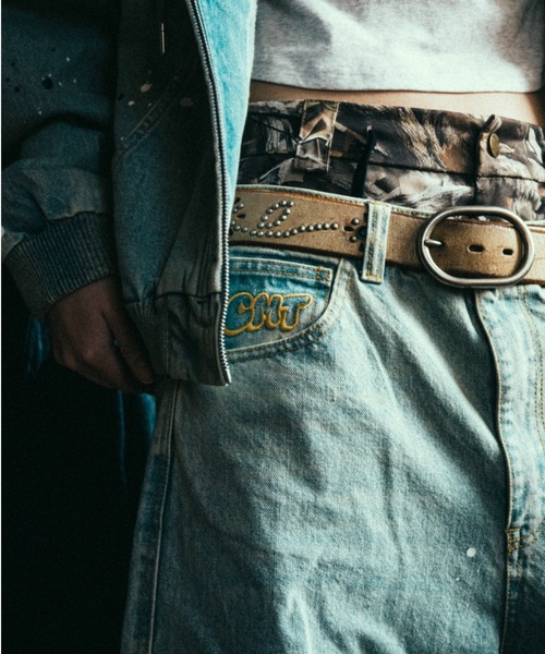 centimeter(センチメーター)の「Ruler paint baggy denim(デニムパンツ・メンズ・ライトインディゴブルー/インディゴブルー/ダークブラウン・MEDIUM/LARGE/X-LARGE)」の13枚目の写真