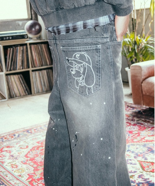Ruler paint baggy denim（デニムパンツ）｜centimeter（センチ