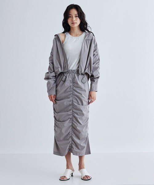 GALLEST（ギャレスト）の「シャイニーアメスリタンクトップ（カップ付き）（タンクトップ・レディース・シルバー/ゴールド/シルバー系その他/ライトグリーン・38）」の12枚目の写真