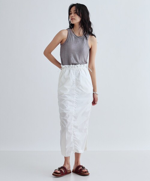 GALLEST（ギャレスト）の「シャイニーアメスリタンクトップ（カップ付き）（タンクトップ・レディース・シルバー/ゴールド/シルバー系その他/ライトグリーン・38）」の21枚目の写真