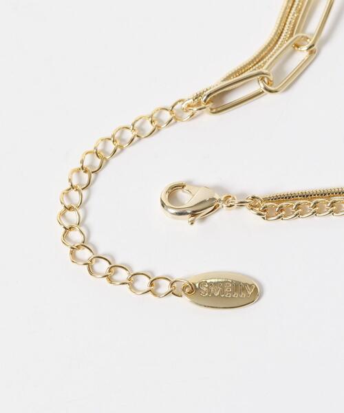 SMELLY(スメリー)の「チェーン2レイヤードネックレス(ネックレス・レディース・ゴールド・-)」の9枚目の写真