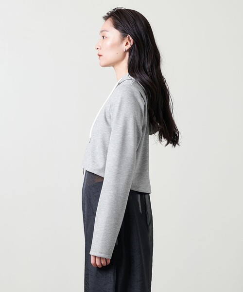 MARW UNITED ARROWS(マルゥ ユナイテッドアローズ)の「<MARW UNITED ARROWS>ショート ジップアップ パーカー(パーカー・レディース・ブラック/ライトグレー・FREE)」の19枚目の写真