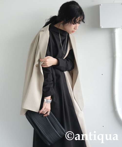 antiqua(アンティカ)の「バイカラーワンピース(ワンピース・レディース・ブラック・ONESIZE)」の8枚目の写真