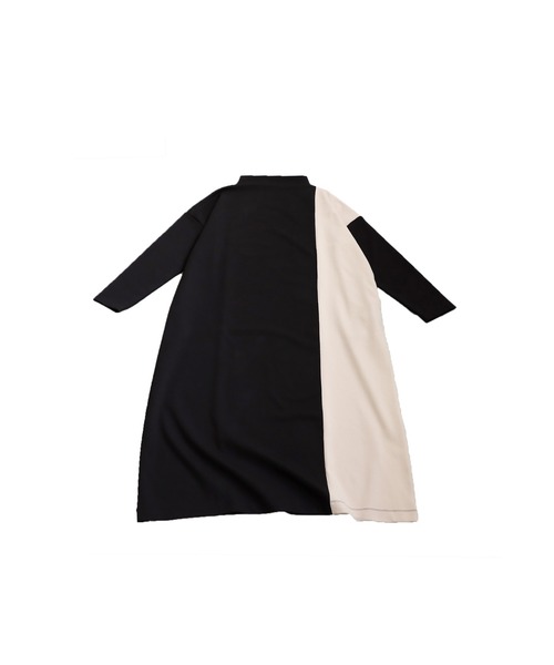 antiqua(アンティカ)の「バイカラーワンピース(ワンピース・レディース・ブラック・ONESIZE)」の10枚目の写真