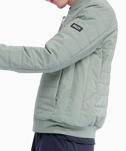 AIGLE(エーグル)の「撥水 DUPONT SORONA中綿 リバーシブルインサレーションジャケット / 中綿ダウンジャケット(ダウンジャケット/コート・メンズ・ブラック/グレー/グリーン・L/S/M/XL)」の3枚目の写真