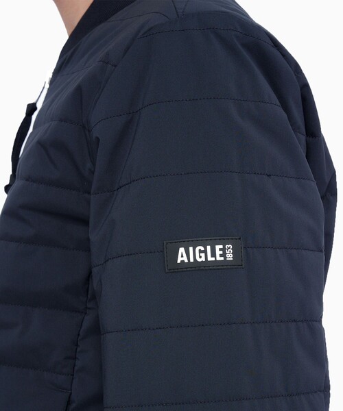 AIGLE(エーグル)の「撥水 DUPONT SORONA中綿 リバーシブルインサレーションジャケット / 中綿ダウンジャケット(ダウンジャケット/コート・メンズ・ブラック/グレー/グリーン・L/S/M/XL)」の8枚目の写真