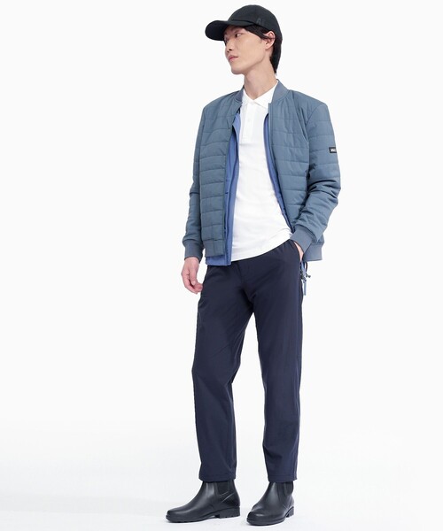 AIGLE(エーグル)の「撥水 DUPONT SORONA中綿 リバーシブルインサレーションジャケット / 中綿ダウンジャケット(ダウンジャケット/コート・メンズ・ブラック/グレー/グリーン・L/S/M/XL)」の10枚目の写真