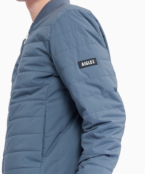 AIGLE(エーグル)の「撥水 DUPONT SORONA中綿 リバーシブルインサレーションジャケット / 中綿ダウンジャケット(ダウンジャケット/コート・メンズ・ブラック/グレー/グリーン・L/S/M/XL)」の12枚目の写真