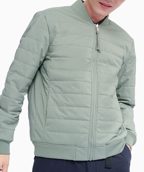 AIGLE(エーグル)の「撥水 DUPONT SORONA中綿 リバーシブルインサレーションジャケット / 中綿ダウンジャケット(ダウンジャケット/コート・メンズ・ブラック/グレー/グリーン・L/S/M/XL)」の14枚目の写真