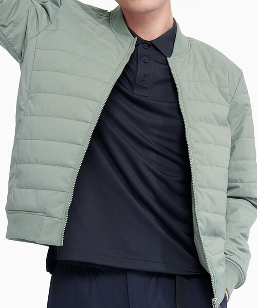 AIGLE(エーグル)の「撥水 DUPONT SORONA中綿 リバーシブルインサレーションジャケット / 中綿ダウンジャケット(ダウンジャケット/コート・メンズ・ブラック/グレー/グリーン・L/S/M/XL)」の16枚目の写真