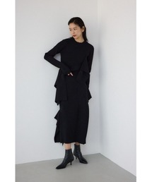 PLUS（プラス）の「【PLUS】アシンメトリーレイヤードニットワンピース（ワンピース）」