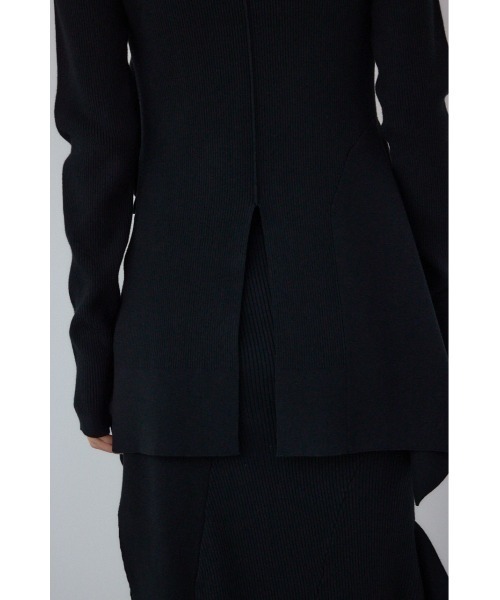 PLUS(プラス)の「【PLUS】アシンメトリーレイヤードニットワンピース(ワンピース・レディース・ブラック/ブルー系その他3・MEDIUM/SMALL)」の4枚目の写真