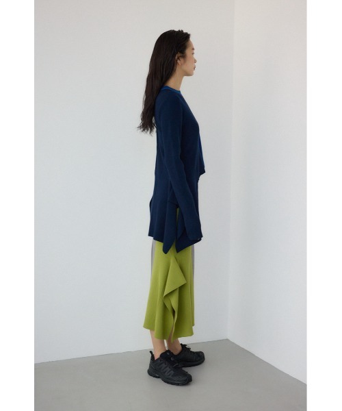 PLUS(プラス)の「【PLUS】アシンメトリーレイヤードニットワンピース(ワンピース・レディース・ブラック/ブルー系その他3・MEDIUM/SMALL)」の19枚目の写真