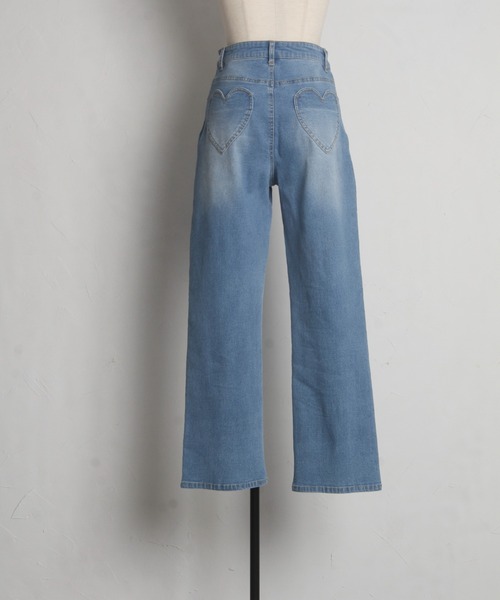 tocco closet（トッコ　クローゼット）の「【Ｓ・Ｍサイズ展開】ハートポケットデニムパンツ（デニムパンツ・レディース・ブルー/インディゴブルー・M/S）」の14枚目の写真