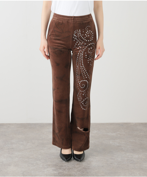 Oriens JOURNAL STANDARD（オリエンス ジャーナルスタンダード）の「【Praying/プレイング】 Velvet Flared Pants PRAY240 08- BROWN（その他パンツ・レディース・ブラウン・X-SMALL）」の15枚目の写真