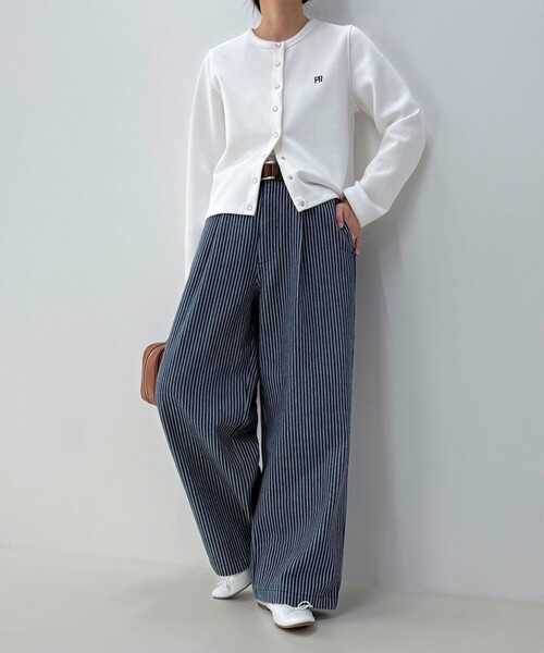 GEVACO(ゲバコ)の「【GEVACO/ゲバコ】《セットアップ対応》タックロングパンツ(その他パンツ・レディース・ブルー系その他/ブルー系その他2・36/38)」の2枚目の写真