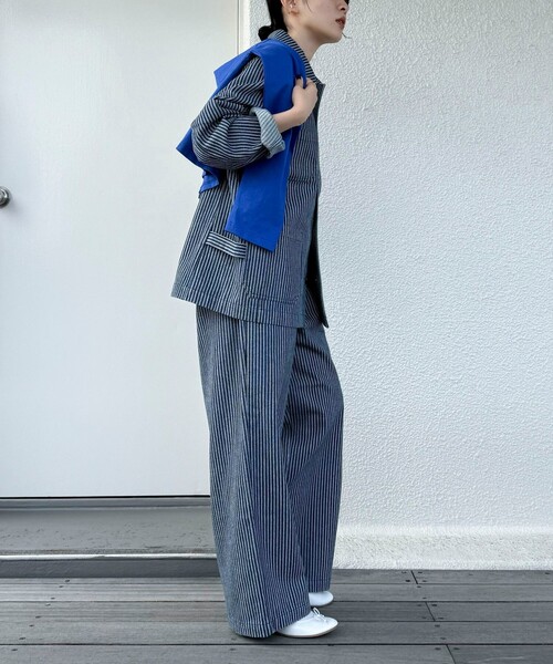 GEVACO(ゲバコ)の「【GEVACO/ゲバコ】《セットアップ対応》タックロングパンツ(その他パンツ・レディース・ブルー系その他/ブルー系その他2・36/38)」の16枚目の写真