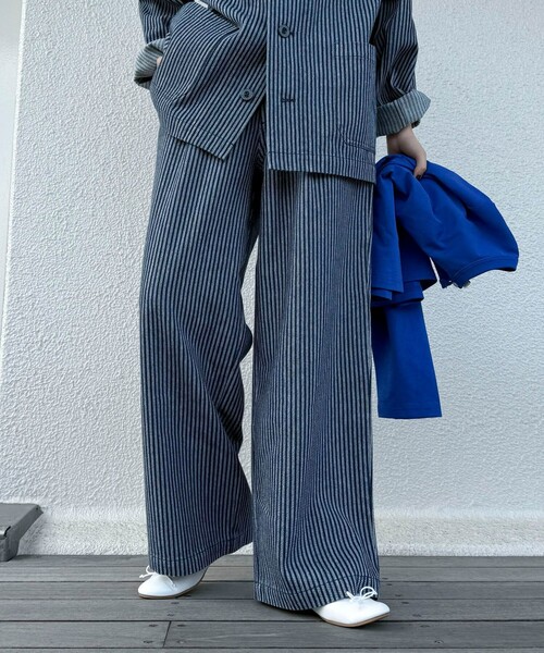 GEVACO(ゲバコ)の「【GEVACO/ゲバコ】《セットアップ対応》タックロングパンツ(その他パンツ・レディース・ブルー系その他/ブルー系その他2・36/38)」の19枚目の写真