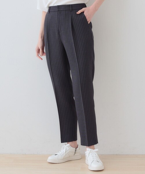 INDIVI（インディヴィ）の「【こなれSETUP／ストライプ柄】リネンライクテーパードパンツ（その他パンツ・レディース・チャコール/アイボリー系2・03/05/12/13/15 /19/36/38/40）」の20枚目の写真
