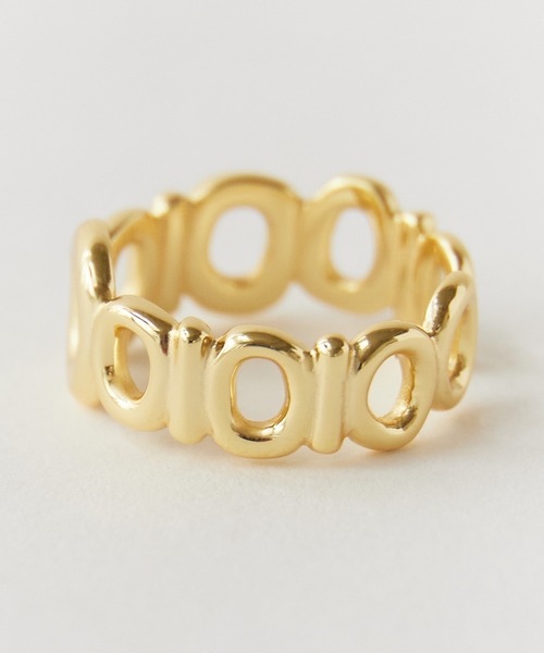 blatto(ブラット)の「blatto/ブラット 輪っか デザイン リング フリーサイズ bla-ring-00584 秋物 秋服 2026年秋冬(リング・レディース・ゴールド・FREE)」の3枚目の写真