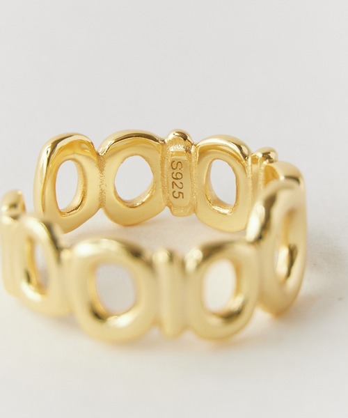 blatto(ブラット)の「blatto/ブラット 輪っか デザイン リング フリーサイズ bla-ring-00584 秋物 秋服 2026年秋冬(リング・レディース・ゴールド・FREE)」の4枚目の写真