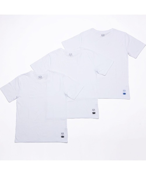 TMT(ティーエムティー)の「TMT×FRUITS OF THE LOOM 3PACK-TEE(Tシャツ/カットソー・メンズ・ホワイト/ブラック・MEDIUM/LARGE/X-LARGE)」の2枚目の写真