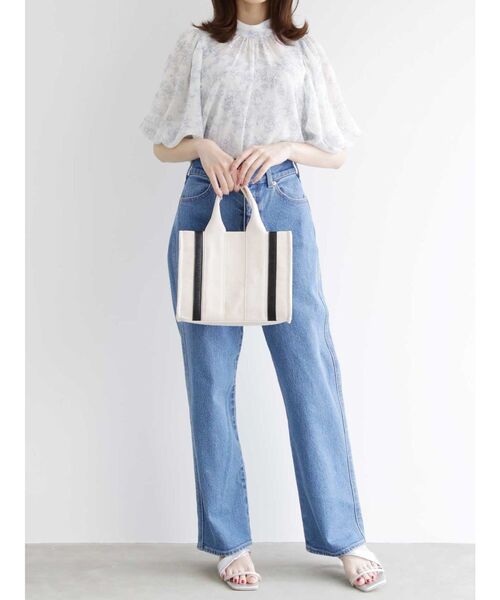 MERCURYDUO（マーキュリーデュオ）の「ハイウエストストレートストレッチデニム（その他パンツ・レディース・ブルー/インディゴブルー・SMALL/MEDIUM）」の6枚目の写真