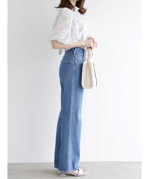 MERCURYDUO（マーキュリーデュオ）の「ハイウエストストレートストレッチデニム（その他パンツ・レディース・ブルー/インディゴブルー・SMALL/MEDIUM）」の7枚目の写真