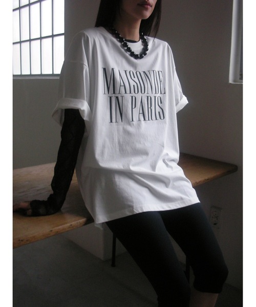 Didot.showroom（ディドット ショールーム）の「"IN PARIS" TEE（Tシャツ/カットソー・レディース・ホワイト/チャコールグレー/ヘザーグレー・FREE）」の9枚目の写真